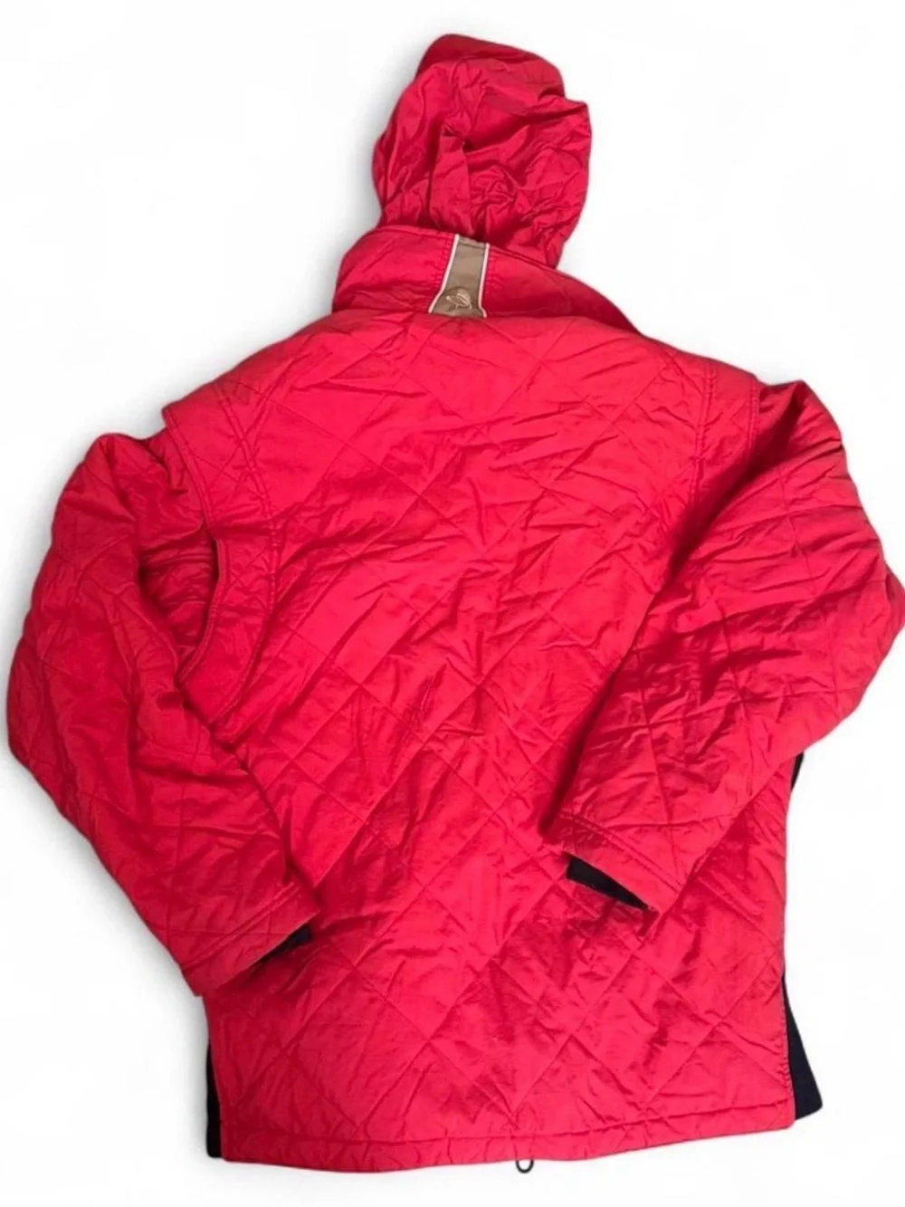 Obermeyer Red Quilted Hooded Puffer Jacket